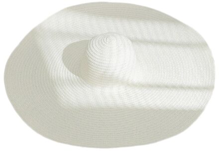 Vrouwen Zomer Brede Rand Oversized Zonnehoed Effen Kleur Uv-bescherming Opvouwbare Zonnebrandcrème Floppy Grote Stro Strand Cap MW
