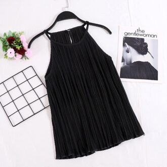 Vrouwen Zomer Hemdje Chiffon Halter Off Shoulder O Hals Vest Slim Tank Tops B