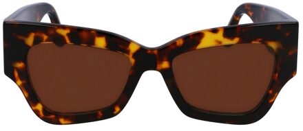 Vrouwen Zonnebril 52/18/145 mm Acetaat Bruin