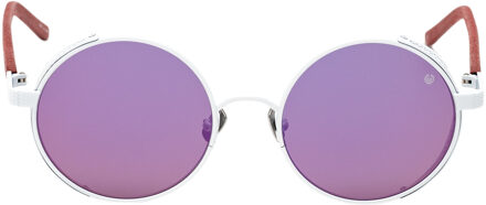 Vrouwen Zonnebril 53/19/135 mm Titanium Wit