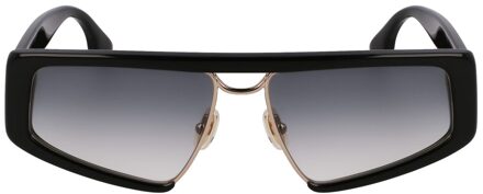 Vrouwen Zonnebril 57/15/145 mm Metaal Zwart - One Size