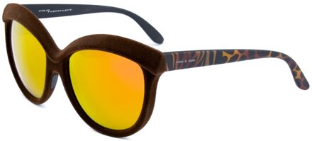 Vrouwen Zonnebril 58/20/140 mm Acetaat Bruin