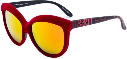 Vrouwen Zonnebril 58/20/140 mm Acetaat - maat Rood