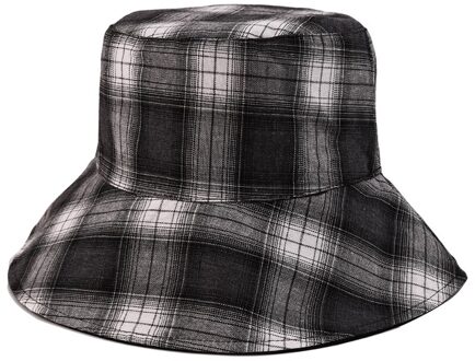 Vrouwen Zonnehoed Opvouwbare Toevallige Strand Vissen Zonnebrandcrème Zonnescherm Grote Side Leisure Reizen Hoed Plaid zwart