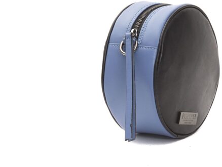 Vrouwen Zwart Leren Crossbody Tas - One Size