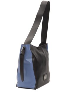 Vrouwen Zwart Leren Schoudertas - maat