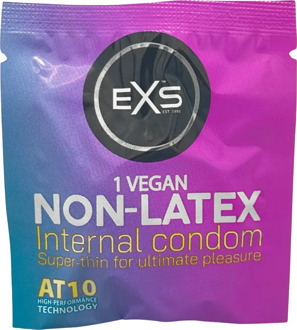 Vrouwencondoom Met Beenbandjes Per stuk Transparant - 69 (omtrek > 14 cm)