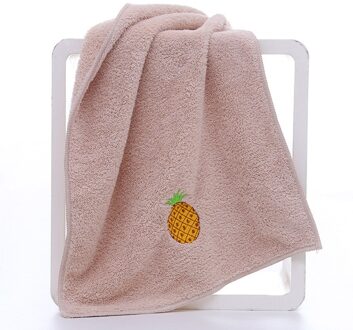 Vruchten Gezicht Handdoek Aardbei Cherry Geborduurde Badkamer Thuis Zacht Koraal Fluwelen Nordic Handdoeken Voor Volwassenen Kids Toalla De Cara ananas