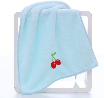 Vruchten Gezicht Handdoek Aardbei Cherry Geborduurde Badkamer Thuis Zacht Koraal Fluwelen Nordic Handdoeken Voor Volwassenen Kids Toalla De Cara kers