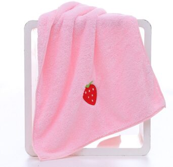 Vruchten Gezicht Handdoek Aardbei Cherry Geborduurde Badkamer Thuis Zacht Koraal Fluwelen Nordic Handdoeken Voor Volwassenen Kids Toalla De Cara