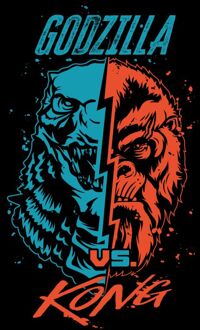 vs. Kong Unisex T-Shirt - Black - M Zwart