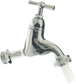 VSH Beluchterkraan verchroomd met kruk met wartel 1/2 0500401