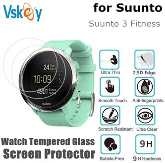 Vskey 10Pcs Gehard Glas Voor Suunto 3 Fitness Screen Protector Smart Horloge Diameter 35Mm Anti-Kras Beschermende film