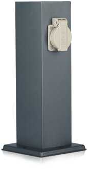 VT-1155-2 Tuinpaal met 2 stopcontacten - IP44 Grijs