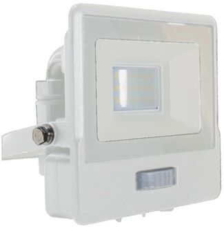 VT-118S LED schijnwerper met sensor - 10 W - 735 Lm - 6500K - Wit