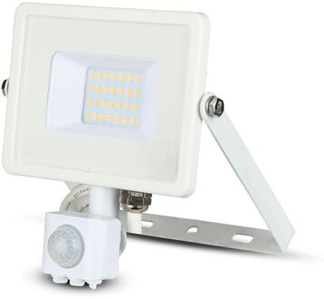 VT-20-S-W LED schijnwerper met sensor - 20 W - 1600 Lm - 4000K - Wit