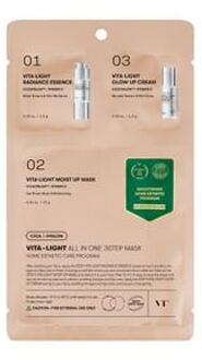 VT Vita-Light All In One 3step Mask - Sheetmasker