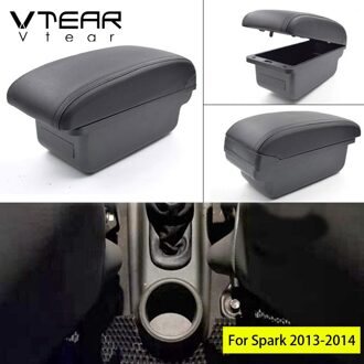 Vtear Voor Chevrolet Spark Accessoires Armsteun Auto Arm Rest Lederen Opbergdoos Usb Auto-Styling Center Console Automobiles Beige