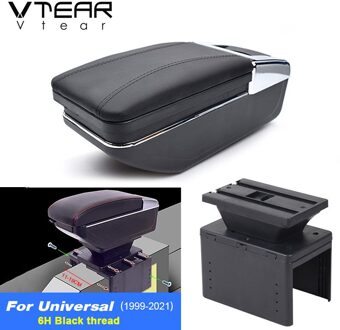 Vtear Voor Renault Megane Twingo Armsteun Interieur Center Console Storage Box Armsteun Auto-Styling Decoratie Accessoires Onderdelen zwart draad