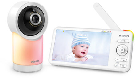 vtech ® Video babyfoon RM 5766 Connect met 5 HD LCD-scherm WiFi en pan-tilt-zoom camera Wit
