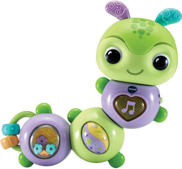 VTech speelfiguur Draai & Wiebel Rupsje junior groen/paars