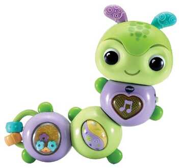 VTech speelfiguur Draai & Wiebel Rupsje junior groen/paars