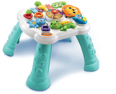 VTech speeltafel Dierenvriendjes 52 x 50 cm wit/turquoise (NL)