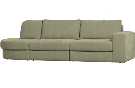 vtwonen 2,5-zits Bank 'Family' Ronding Links, Woven, kleur Groen