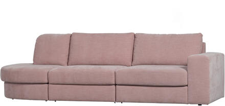 vtwonen 2,5-zits Bank 'Family' Ronding Links, Woven, kleur Roze