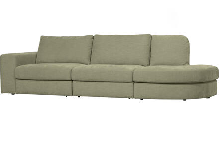 vtwonen 2,5-zits Bank 'Family' Ronding Rechts, Woven, kleur Groen