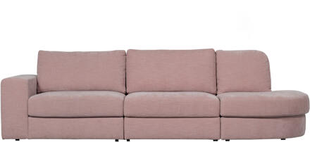 vtwonen 2,5-zits Bank 'Family' Ronding Rechts, Woven, kleur Roze