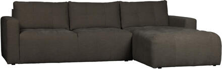 vtwonen Loungebank 'Bar' Rechts, Washed look, kleur Antraciet