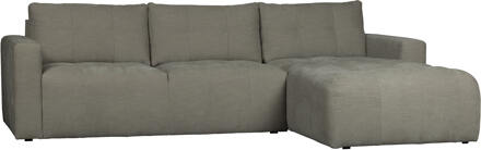 vtwonen Loungebank 'Bar' Rechts, Washed look, kleur Warm Grijs