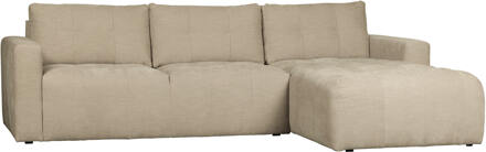 vtwonen Loungebank 'Bar' Rechts, Washed look, kleur Zand