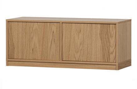 vtwonen Modulair Onderkast - Eikenhout Veneer - Naturel - 44x110x40 Transparant