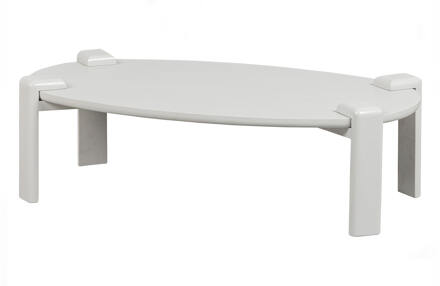 vtwonen Turtle Salontafel - Mangohout - Mist - 28x100x60 Wit