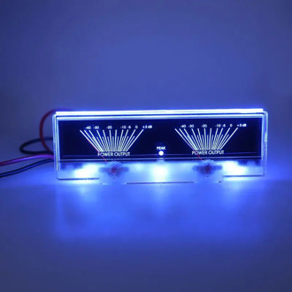 VU Meter o Power Amplifier Panel Dual Analog Level DB Meter with BackLight