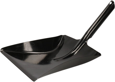 Vuilblik - verzinkt metaal - 37 x 24 cm - zwart - stofblik