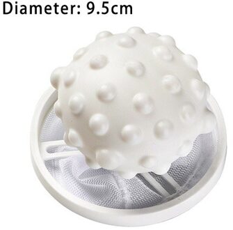 Vuile Fiber Collector 3 Kleuren Wasserij Bal Schoonmaken Ballen Zak 1 Stuks Pp/Polyester Voor Ontharing Wasserijbenodigdheden wit