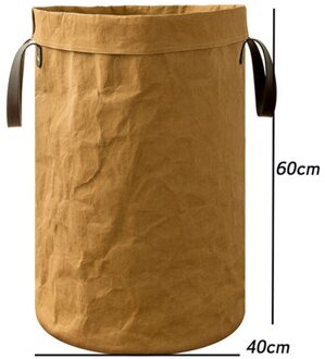 Vuile Kleren Wasmand Opslag Mand Speelgoed Organizer Met Handvat Opvouwbare Grote Capaciteit Wasmand Waterdichte Opslag groot khaki