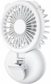 Vul Licht Fan Draagbare Usb Opladen Mini Ventilator Student Mini Mobiele Telefoon Map Fan Selfie Video Zomer Warmte Removal Tool wit