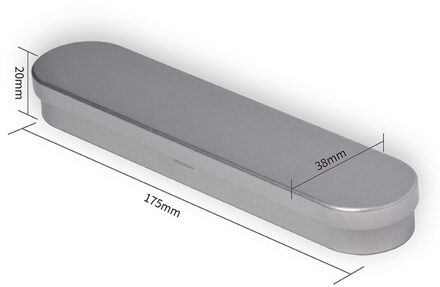 Vulpen Doos Metalen Etui School Briefpapier Doos Voor Kinderen Student Pen Case Leuke Tin Box Multifunctionele Opbergdoos zilver