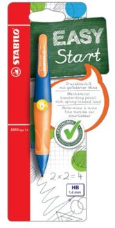 Vulpotlood STABILO Easyergo 1.4mm linkshandig ultramarine/neon oranje blister