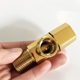Vulventielen Totaal Messing Hoek Kleppen 1/2 "Man X 1/2" Mannelijke Badkamer Bidet Valve Badkamer Accessoires Goud/rose Goud/Zwart