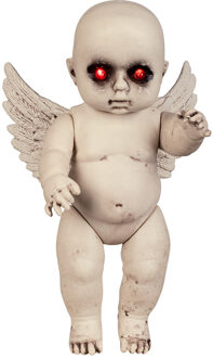 Vurige Baby Engel Halloween Wit - Transparant