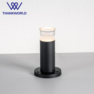 VW led gazon lampen 3 w 330lm tuin licht 220 v aluminium outdoor verlichting ip65 acylic led bolder lamp zwart pijler tuin led wit