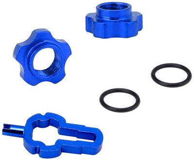 Vxm 2 Stks/set Wiel Band Transfer Valve Adapter Mountain Mtb Bike Schrader Presta Ventiel Wiel Converter Moer Velg Blauw