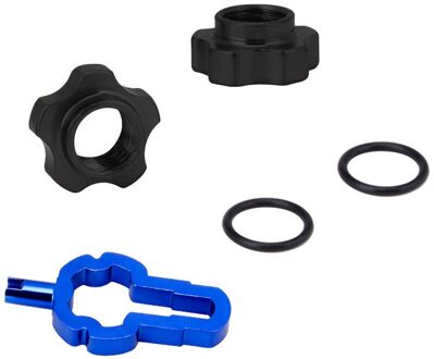Vxm 2 Stks/set Wiel Band Transfer Valve Adapter Mountain Mtb Bike Schrader Presta Ventiel Wiel Converter Moer Velg zwart