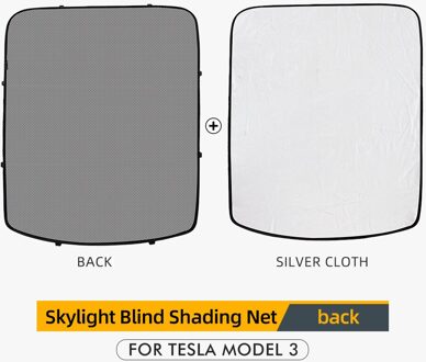 Vxvb Voor Tesla Model 3 Accessoires Model3 Accessoire Dak Dakraam Tinten Protector Sudnshade Achter Dak Dakraam Tinten back2