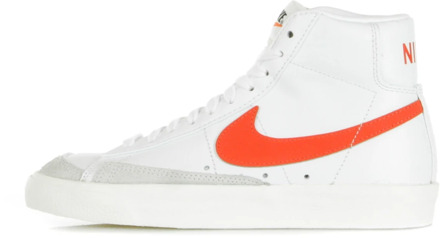 W Blazer Mid '77 Dames Sneakers - White/Habanero Red-Sail - Maat 36